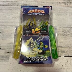 Legends of Akedo Powerstorm Versus Pack 2 Mini Battling Action Figures NEW